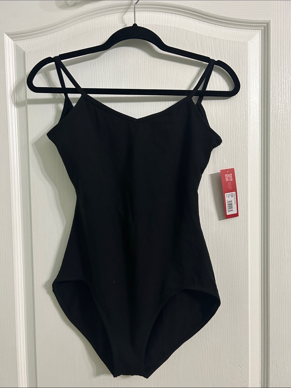 Capezio Black Strap Tank Bodysuit